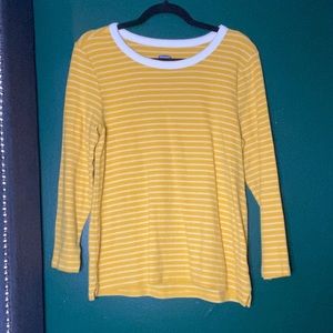 Old Navy 3/4 Sleeve Horizontal Stripe Sweater